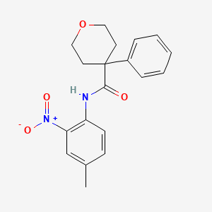 N-(4-methyl-2-nitrophenyl)-4-phenyltetrahydro-2H-pyran-4-carboxamide