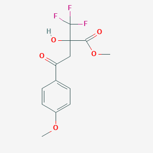 molecular formula C13H13F3O5 B396268 Methyl 2-hydroxy-4-(4-methoxyphenyl)-4-oxo-2-(trifluoromethyl)butanoate CAS No. 352318-78-6