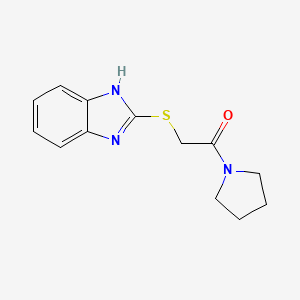 2-(1H-benzimidazol-2-ylsulfanyl)-1-pyrrolidin-1-ylethanone