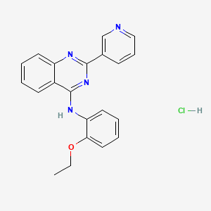 N-(2-ethoxyphenyl)-2-pyridin-3-ylquinazolin-4-amine;hydrochloride