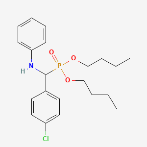 dibutyl [anilino(4-chlorophenyl)methyl]phosphonate