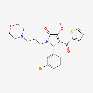 5-(3-bromophenyl)-3-hydroxy-1-(3-morpholin-4-ylpropyl)-4-(thien-2-ylcarbonyl)-1,5-dihydro-2H-pyrrol-2-one