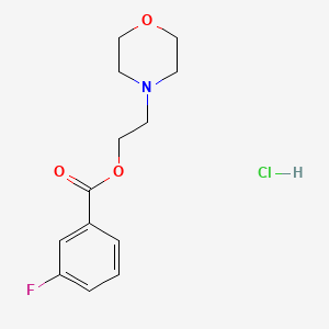 2-morpholin-4-ylethyl 3-fluorobenzoate;hydrochloride