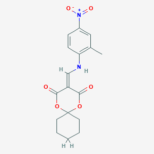 3-(((2-methyl-4-nitrophenyl)amino)methylene)-1,5-dioxaspiro[5.5]undecane-2,4-dione