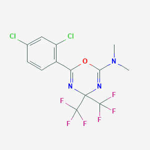 6-(2,4-dichlorophenyl)-N,N-dimethyl-4,4-bis(trifluoromethyl)-1,3,5-oxadiazin-2-amine
