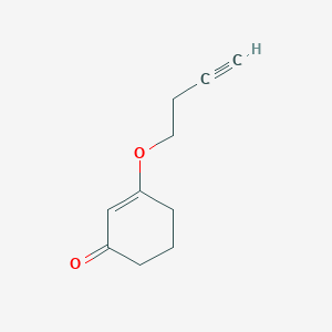 molecular formula C10H12O2 B039629 3-(But-3-yn-1-yloxy)cyclohex-2-enone CAS No. 118824-34-3
