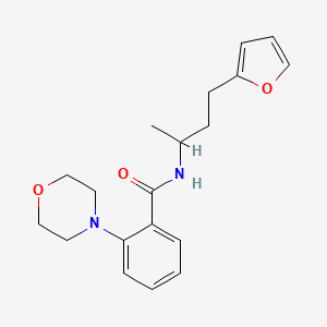 N-[3-(2-furyl)-1-methylpropyl]-2-morpholin-4-ylbenzamide