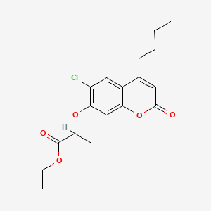 ethyl 2-[(4-butyl-6-chloro-2-oxo-2H-chromen-7-yl)oxy]propanoate