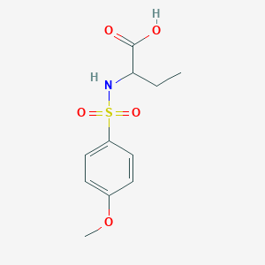 2-{[(4-methoxyphenyl)sulfonyl]amino}butanoic acid