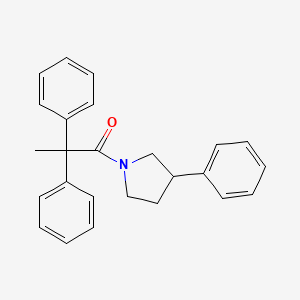 2,2-Diphenyl-1-(3-phenylpyrrolidin-1-yl)propan-1-one