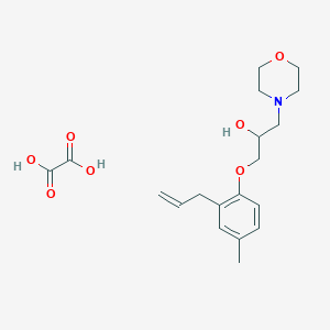 1-(4-Methyl-2-prop-2-enylphenoxy)-3-morpholin-4-ylpropan-2-ol;oxalic acid