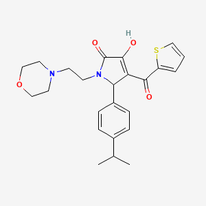 3-HYDROXY-1-[2-(MORPHOLIN-4-YL)ETHYL]-5-[4-(PROPAN-2-YL)PHENYL]-4-(THIOPHENE-2-CARBONYL)-2,5-DIHYDRO-1H-PYRROL-2-ONE