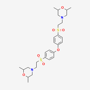 4,4'-[oxybis(4,1-phenylenesulfonyl-2,1-ethanediyl)]bis(2,6-dimethylmorpholine)