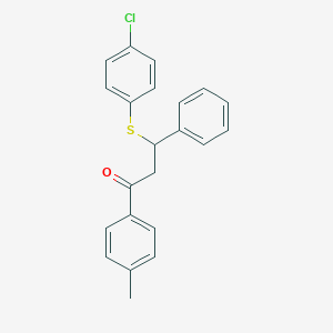 3-[(4-Chlorophenyl)sulfanyl]-1-(4-methylphenyl)-3-phenyl-1-propanone