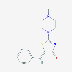 molecular formula C15H17N3OS B396384 (Z)-5-benzylidene-2-(4-methylpiperazin-1-yl)thiazol-4(5H)-one CAS No. 851429-36-2