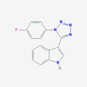 3-[1-(4-fluorophenyl)-1H-tetraazol-5-yl]-1H-indole
