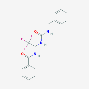 N-(1-{[(benzylamino)carbonyl]amino}-2,2,2-trifluoroethyl)benzamide