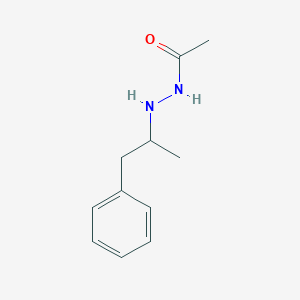 molecular formula C11H16N2O B039639 1-Acetyl-2-(1-methyl-2-phenylethyl)hydrazine CAS No. 112825-06-6