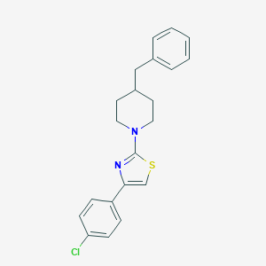 molecular formula C21H21ClN2S B396399 4-Benzyl-1-[4-(4-chlorophenyl)-1,3-thiazol-2-yl]piperidine 