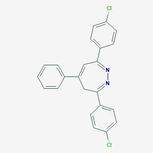 molecular formula C23H16Cl2N2 B396400 3,7-bis(4-chlorophenyl)-5-phenyl-4H-1,2-diazepine 