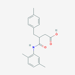 B3964052 4-[(2,5-dimethylphenyl)amino]-3-(4-methylbenzyl)-4-oxobutanoic acid CAS No. 364599-61-1