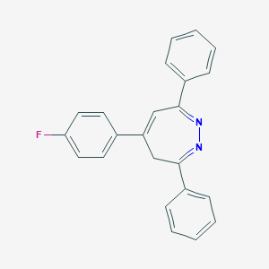 molecular formula C23H17FN2 B396407 5-(4-fluorophenyl)-3,7-diphenyl-4H-1,2-diazepine 