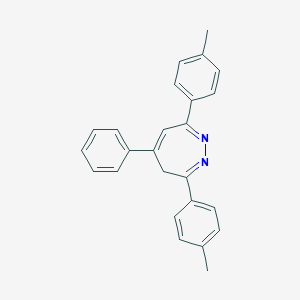 molecular formula C25H22N2 B396408 3,7-bis(4-methylphenyl)-5-phenyl-4H-1,2-diazepine 