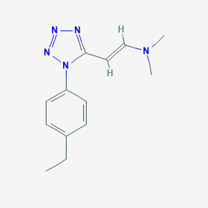 molecular formula C13H17N5 B396413 1-(4-Ethylphenyl)-5-(2-dimethylaminoethenyl)-1H-tetrazole 