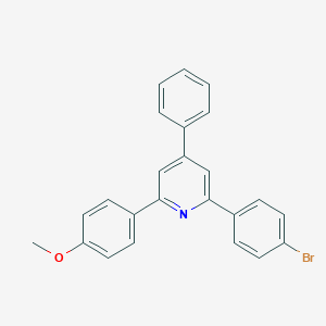 molecular formula C24H18BrNO B396423 2-(4-Bromophenyl)-6-(4-methoxyphenyl)-4-phenylpyridine 