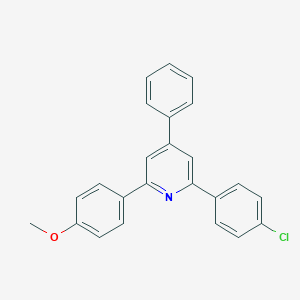 molecular formula C24H18ClNO B396424 2-(4-Chlorophenyl)-6-(4-methoxyphenyl)-4-phenylpyridine 