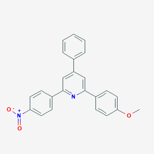 molecular formula C24H18N2O3 B396425 2-{4-Nitrophenyl}-6-(4-methoxyphenyl)-4-phenylpyridine 