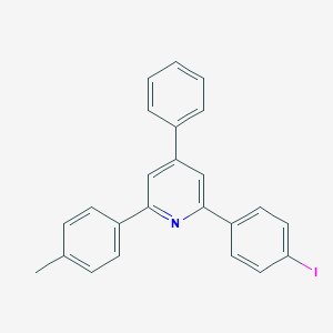 molecular formula C24H18IN B396426 2-(4-Iodophenyl)-6-(4-methylphenyl)-4-phenylpyridine 