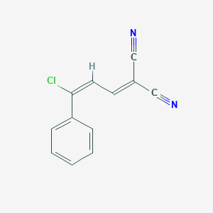 molecular formula C12H7ClN2 B396436 2-(3-Chloro-3-phenyl-2-propenylidene)malononitrile 