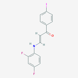 3-(2,4-Difluoroanilino)-1-(4-iodophenyl)-2-propen-1-one