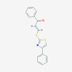1-Phenyl-3-[(4-phenyl-1,3-thiazol-2-yl)sulfanyl]-2-propen-1-one