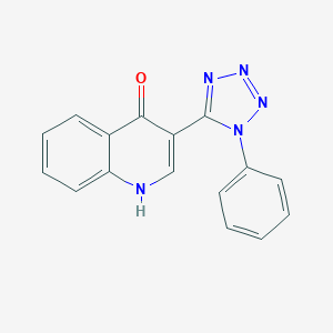 molecular formula C16H11N5O B396446 3-(1-phenyl-1H-tetraazol-5-yl)-4(1H)-quinolinone 