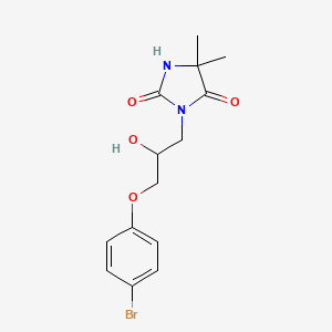 3-[3-(4-bromophenoxy)-2-hydroxypropyl]-5,5-dimethyl-2,4-imidazolidinedione