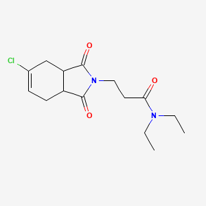 3-(5-chloro-1,3-dioxo-3a,4,7,7a-tetrahydroisoindol-2-yl)-N,N-diethylpropanamide