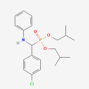 diisobutyl [anilino(4-chlorophenyl)methyl]phosphonate