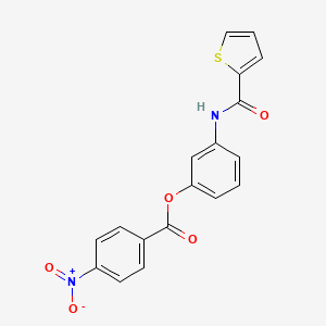 [3-(Thiophene-2-carbonylamino)phenyl] 4-nitrobenzoate