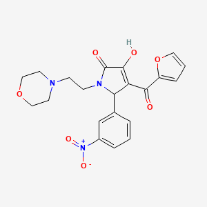 4-(2-furoyl)-3-hydroxy-1-[2-(4-morpholinyl)ethyl]-5-(3-nitrophenyl)-1,5-dihydro-2H-pyrrol-2-one