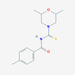 N-(2,6-dimethylmorpholine-4-carbothioyl)-4-methylbenzamide