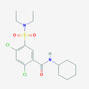 2,4-dichloro-N-cyclohexyl-5-[(diethylamino)sulfonyl]benzamide