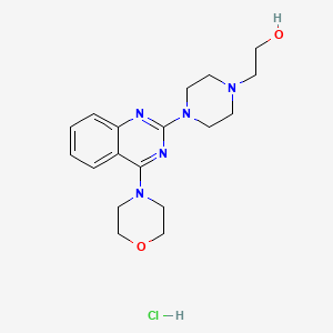 2-[4-(4-Morpholin-4-ylquinazolin-2-yl)piperazin-1-yl]ethanol;hydrochloride