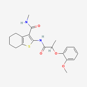 2-{[2-(2-methoxyphenoxy)propanoyl]amino}-N-methyl-4,5,6,7-tetrahydro-1-benzothiophene-3-carboxamide