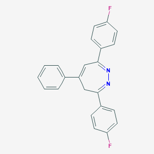 molecular formula C23H16F2N2 B396478 3,7-bis(4-fluorophenyl)-5-phenyl-4H-1,2-diazepine 