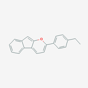 molecular formula C20H16O B396494 2-(4-Ethylphenyl)indeno[2,1-b]pyran 