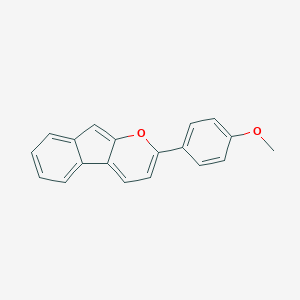 molecular formula C19H14O2 B396495 4-Indeno[2,1-b]pyran-2-ylphenyl methyl ether 