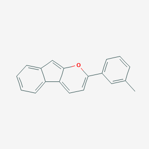 molecular formula C19H14O B396496 2-(3-Methylphenyl)indeno[2,1-b]pyran 