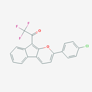 1-[2-(4-Chlorophenyl)indeno[2,1-b]pyran-9-yl]-2,2,2-trifluoroethanone